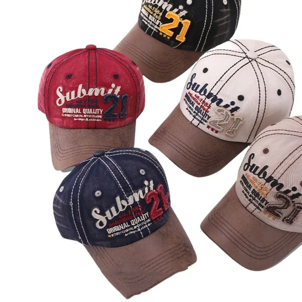 Adjustable Vintage Baseball Cap American Style 21 Embroidery Tattered Jeans Sun Hat Sunscreen Cotton Peaked Cap Outdoor
Adjustable Vintage Baseball Cap American Style 21 Embroidery Tattered Jeans Sun Hat Sunscreen Cotton Peaked Cap Outdoor