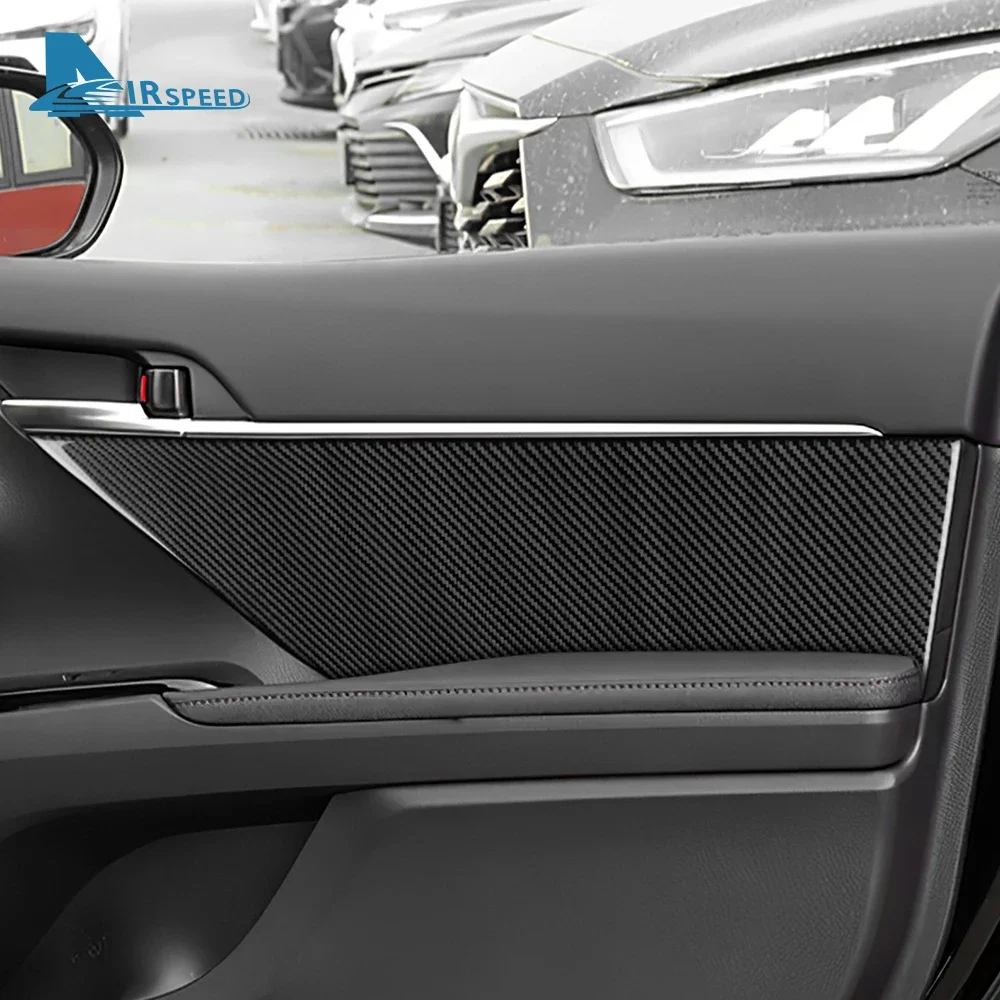Настоящее мягкое углеродное волокно для Toyota Camry 2018 2019 2020 2021 2022 2023 2024, наклейка на переднюю и заднюю дверную панель автомобиля с левым рулем, аксессуары
Настоящее мягкое углеродное волокно для Toyota Camry 2018 2019 2020 2021 2022 2023 2024, наклейка на переднюю и заднюю дверную панель автомобиля с левым рулем, аксессуары