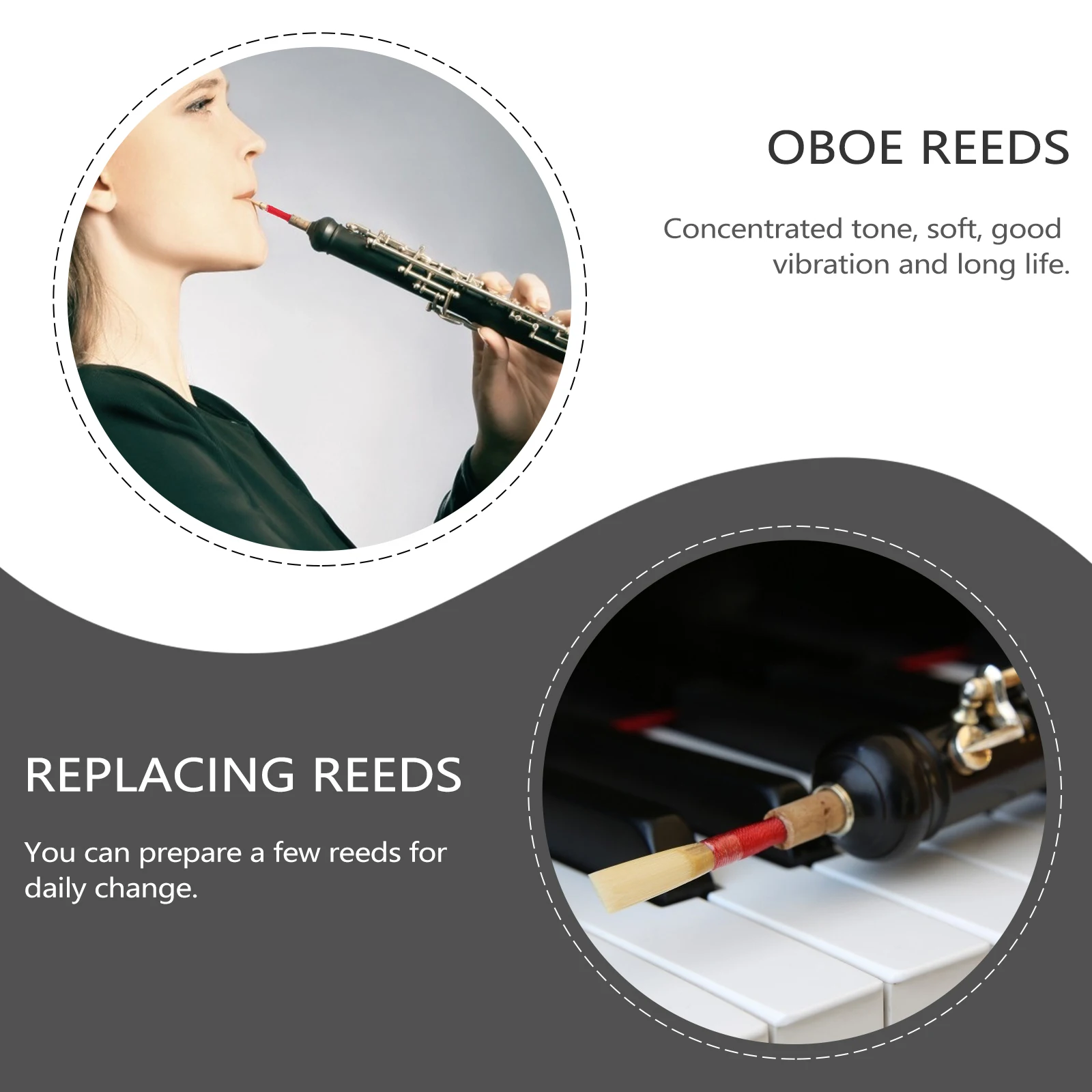 3 Pcs Reed Oboe Parts Practical Reeds Musical Instrument Playing Tools Individually Packed Natural Handmade Supplies
3 Pcs Reed Oboe Parts Practical Reeds Musical Instrument Playing Tools Individually Packed Natural Handmade Supplies