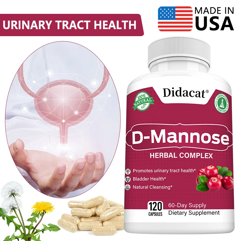D-Mannose with Cranberry & Hibiscus Extract Capsules, Support Urinary Tract & Bladder Wellness, Natural Internal Cleansing
D-Mannose with Cranberry & Hibiscus Extract Capsules, Support Urinary Tract & Bladder Wellness, Natural Internal Cleansing