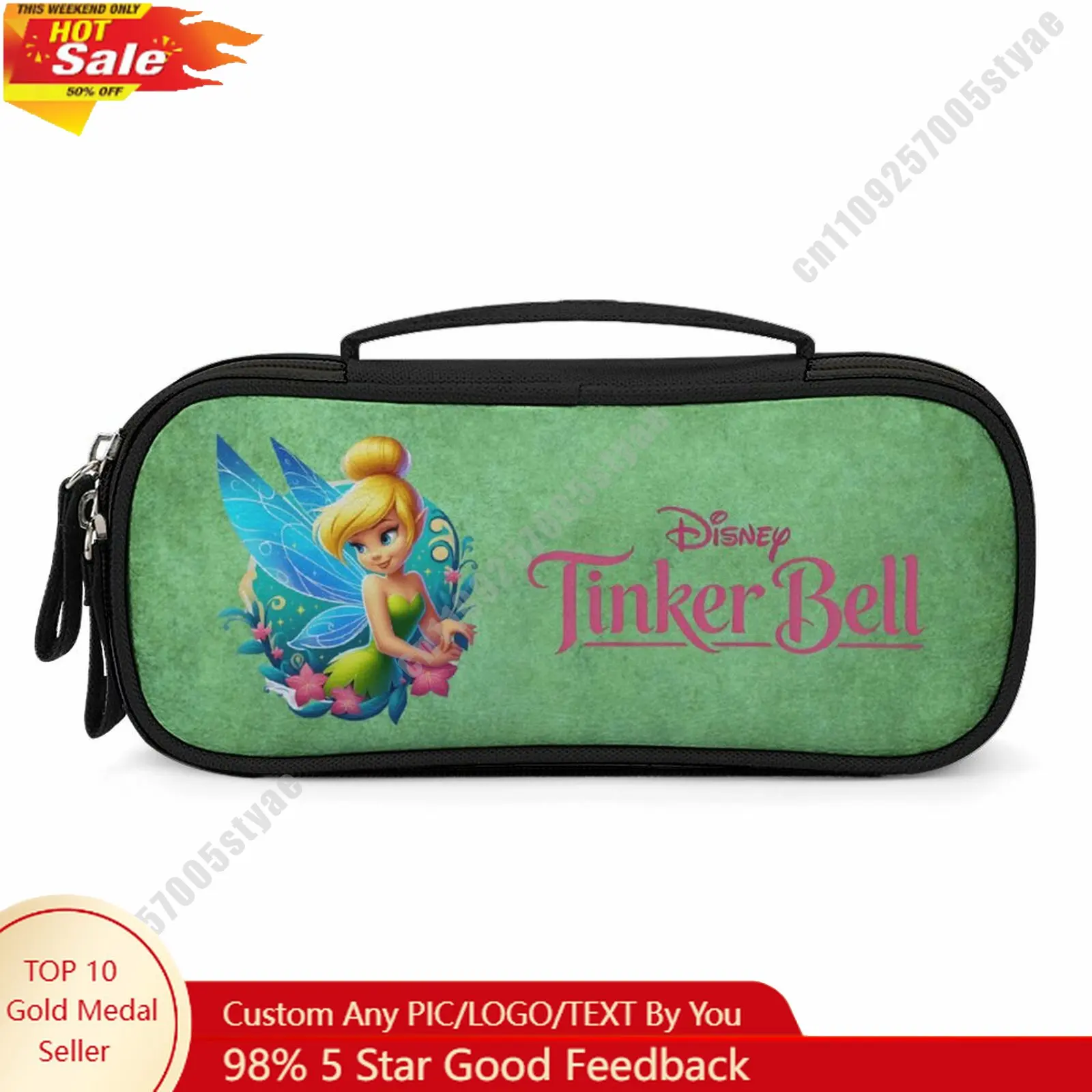 Tinker Bell Pencil Case Disney Cartoon Character Customized Design Personalized Creation Holiday Gift Cosmetic Bag Cosplay
Tinker Bell Pencil Case Disney Cartoon Character Customized Design Personalized Creation Holiday Gift Cosmetic Bag Cosplay