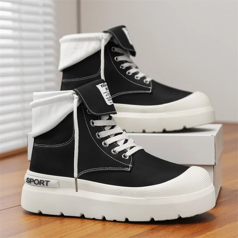 New Fashion Casual Sneakers High Top Skateboard Shoes Student Boots Men and Women Trend Wear Resistant Four-color Couples
New Fashion Casual Sneakers High Top Skateboard Shoes Student Boots Men and Women Trend Wear Resistant Four-color Couples
