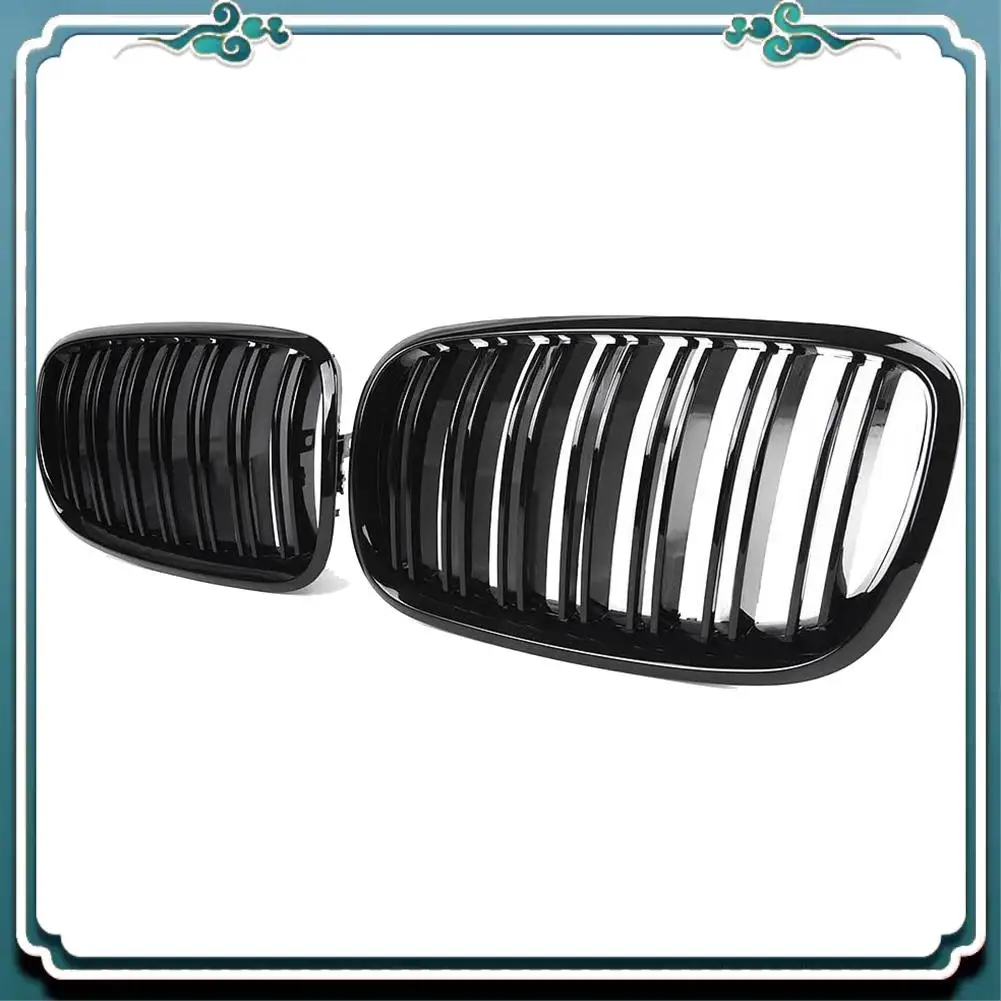 ABTU-2Pcs Glossy Black Car Front Kidney Grille Grill For-BMW X5 E70 2007-2013 X6 E71 2008-2014
ABTU-2Pcs Glossy Black Car Front Kidney Grille Grill For-BMW X5 E70 2007-2013 X6 E71 2008-2014