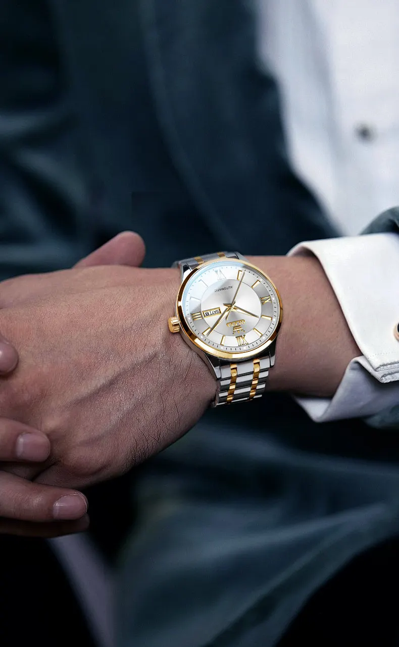 Zml men's automatic mechanical watch - stylish, luminous, and waterproof
Zml men's automatic mechanical watch - stylish, luminous, and waterproof