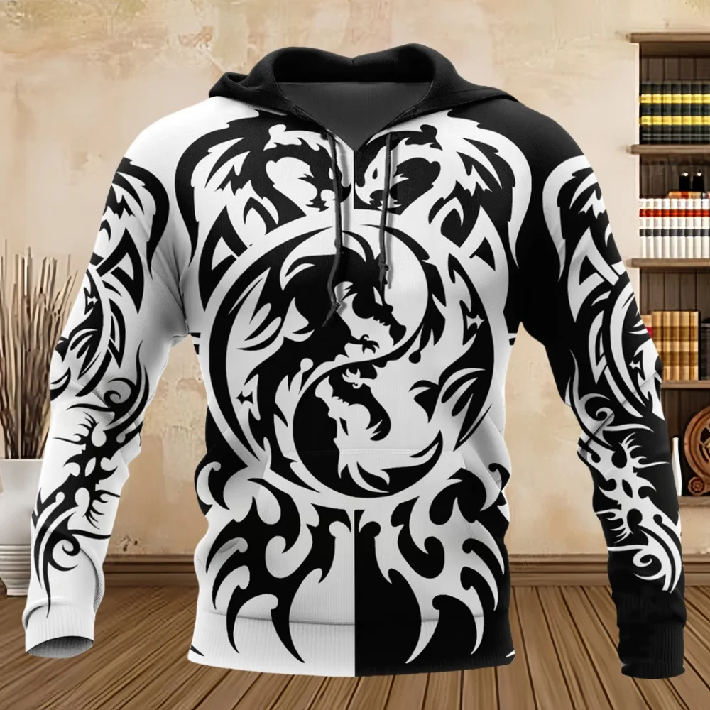 Dragon Pattern Prin Men Fall Pullover Hoodie Comfortable Kangaroo Pocket Street Vintages Hooded New in Sweatshirts Y2k Hoodie
Dragon Pattern Prin Men Fall Pullover Hoodie Comfortable Kangaroo Pocket Street Vintages Hooded New in Sweatshirts Y2k Hoodie