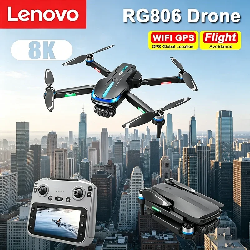 Lenovo RG806 Max Aerial Drone 8K HD 5.6-Inch Remote Control with Screen GPS Positioning Brushless Motor Obstacle Avoidance Toy
Lenovo RG806 Max Aerial Drone 8K HD 5.6-Inch Remote Control with Screen GPS Positioning Brushless Motor Obstacle Avoidance Toy