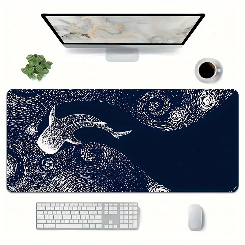 The whale-patterned mouse pad is made of anti-slip and washable rubber, suitable for gamers and offices. It is of high quality
The whale-patterned mouse pad is made of anti-slip and washable rubber, suitable for gamers and offices. It is of high quality