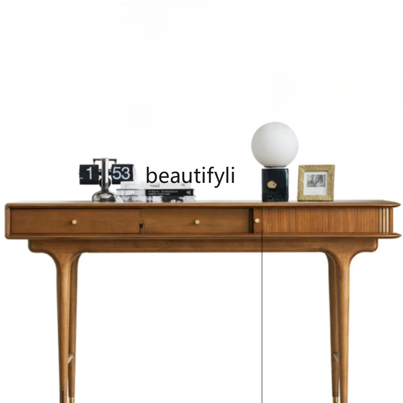 Solid Wood Desk Mid-Ancient Industrial Style Desk Writing Desk Small Apartment Home Study Computer Desk
Solid Wood Desk Mid-Ancient Industrial Style Desk Writing Desk Small Apartment Home Study Computer Desk