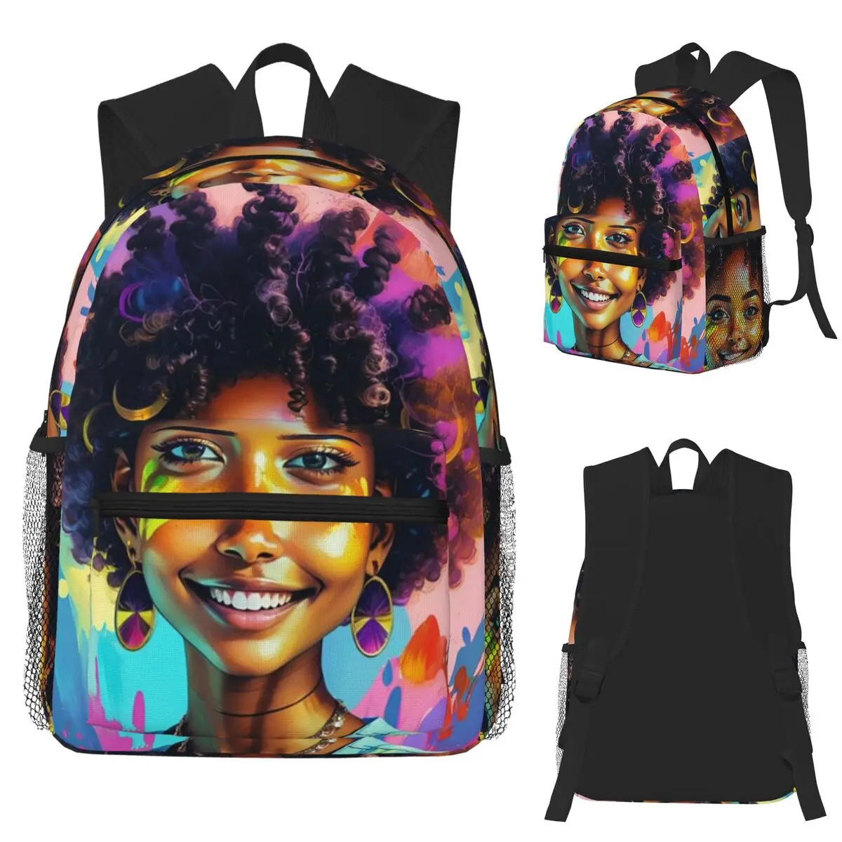African Girl Printed Student Backpack School Bag Hiking Travel Daypack for Boys Girls Fashion Bookbag Shoulder Bags
African Girl Printed Student Backpack School Bag Hiking Travel Daypack for Boys Girls Fashion Bookbag Shoulder Bags