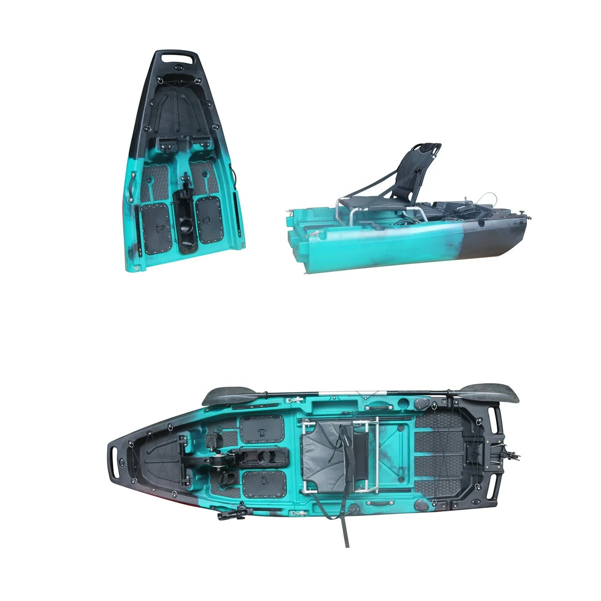 9 ft Pedal Drive Kayak 1-Person Modular Ocean Pedal Kayak for Fishing High-Density HDPE Hull LLDPE Material Rivers Seas
9 ft Pedal Drive Kayak 1-Person Modular Ocean Pedal Kayak for Fishing High-Density HDPE Hull LLDPE Material Rivers Seas