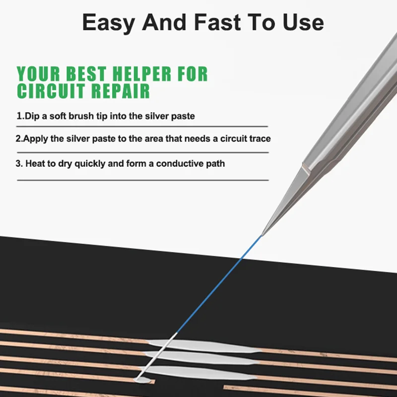 RELIFE HW31A Nano Conductive Silver Paste High Conductivity for Motherboard PCB Screen Repair and Circuit Restoration
RELIFE HW31A Nano Conductive Silver Paste High Conductivity for Motherboard PCB Screen Repair and Circuit Restoration