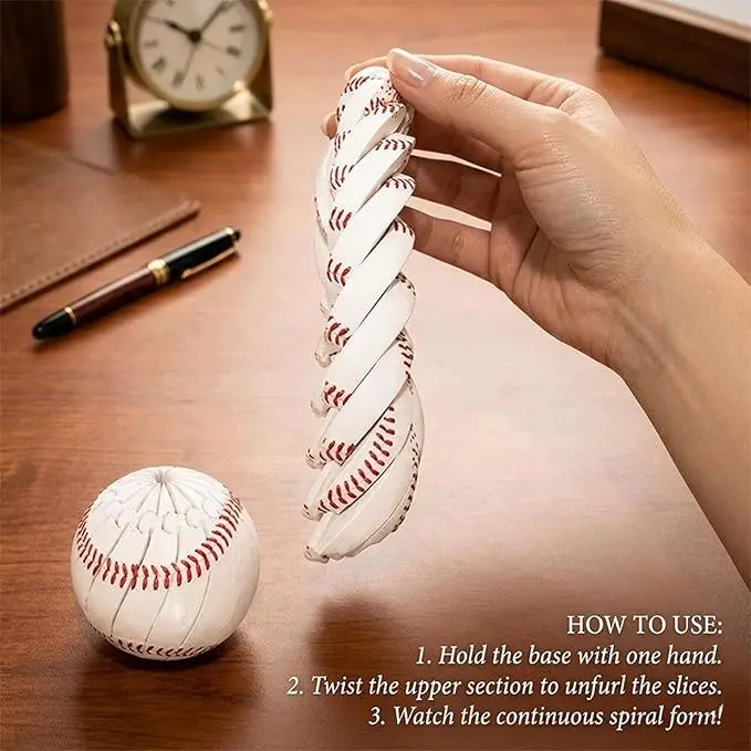 Deformable Spiral Twisted Baseball Fidget Ball, Stress Relief Calming Sensory Toy
Deformable Spiral Twisted Baseball Fidget Ball, Stress Relief Calming Sensory Toy