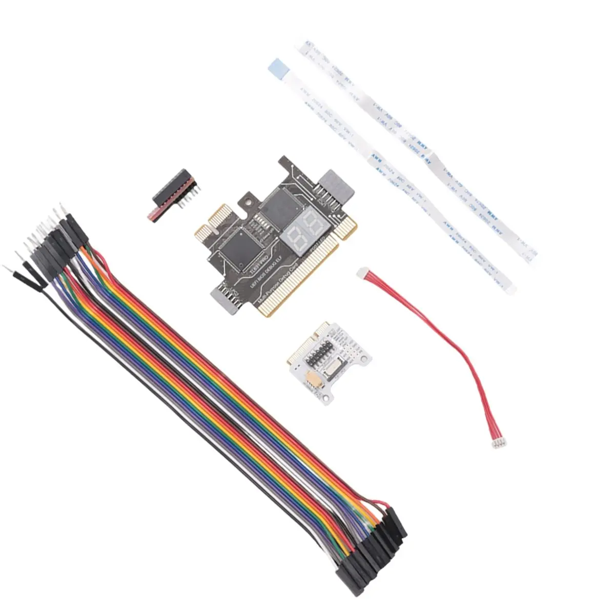 Диагностическая карта BAAE TL631 Pro + плата расширения, диагностическая карта PCI-E для материнских плат, многофункциональный диагностический анализатор для ноутбуков
Диагностическая карта BAAE TL631 Pro + плата расширения, диагностическая карта PCI-E для материнских плат, многофункциональный диагностический анализатор для ноутбуков