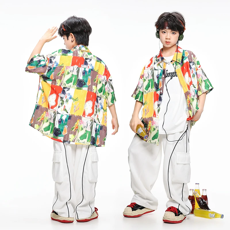 Girls K-pop Cool Graffiti Print Shirt Street Dance Cargo Pants Boys Hip Hop Top Kids Teens Streetwear Children Stage Clothes Set
Girls K-pop Cool Graffiti Print Shirt Street Dance Cargo Pants Boys Hip Hop Top Kids Teens Streetwear Children Stage Clothes Set