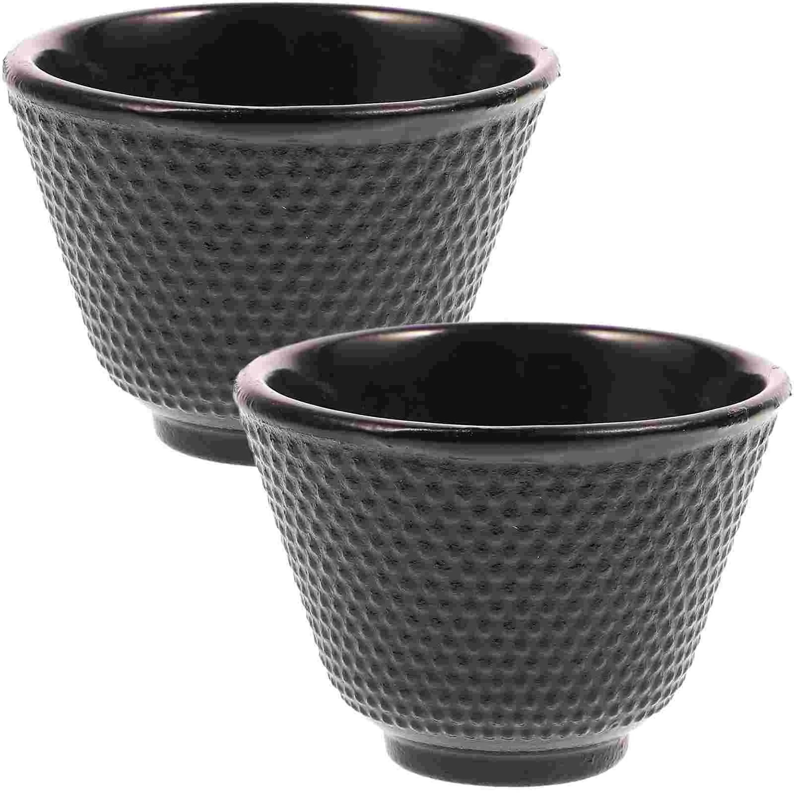 2 Pcs Cast Iron Teacup Retro Vintage Cups Anti Scalding Heat Resistant Japanese Style Kung Fu Teaware Black
2 Pcs Cast Iron Teacup Retro Vintage Cups Anti Scalding Heat Resistant Japanese Style Kung Fu Teaware Black