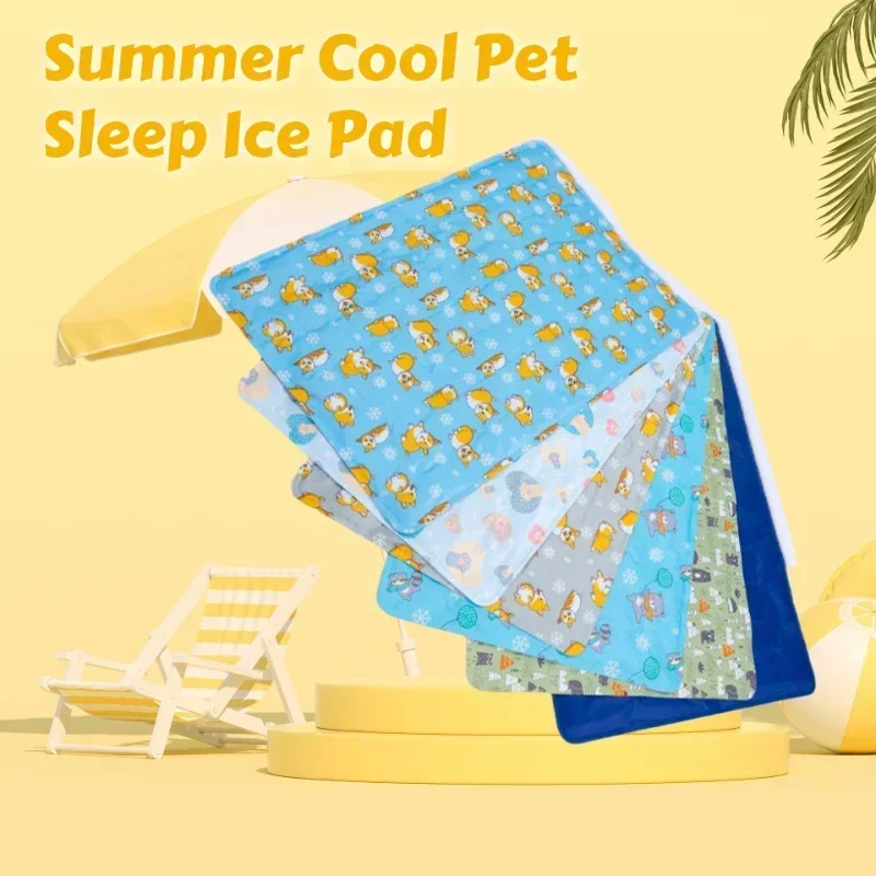 Summer Cool Pet Sleep Ice Pad – Gel-Infused Cooling Mat for Dogs & Cats with Heat-Resistant Lining Summer Pet Cooling Beds
Summer Cool Pet Sleep Ice Pad – Gel-Infused Cooling Mat for Dogs & Cats with Heat-Resistant Lining Summer Pet Cooling Beds