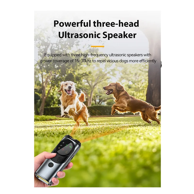 -A41U 2PCS Ultrasonic Dog Repeller Dog Trainer Anti Barking Device Rechargeable High Power Dog Repeller With LED Flashlight
-A41U 2PCS Ultrasonic Dog Repeller Dog Trainer Anti Barking Device Rechargeable High Power Dog Repeller With LED Flashlight