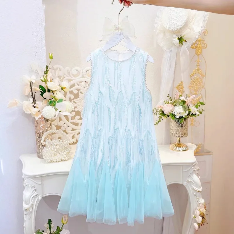 2026New summer dress for girls, sweet princess dress for children, stylish sequined tassel sleeveless dress for little girls
2026New summer dress for girls, sweet princess dress for children, stylish sequined tassel sleeveless dress for little girls