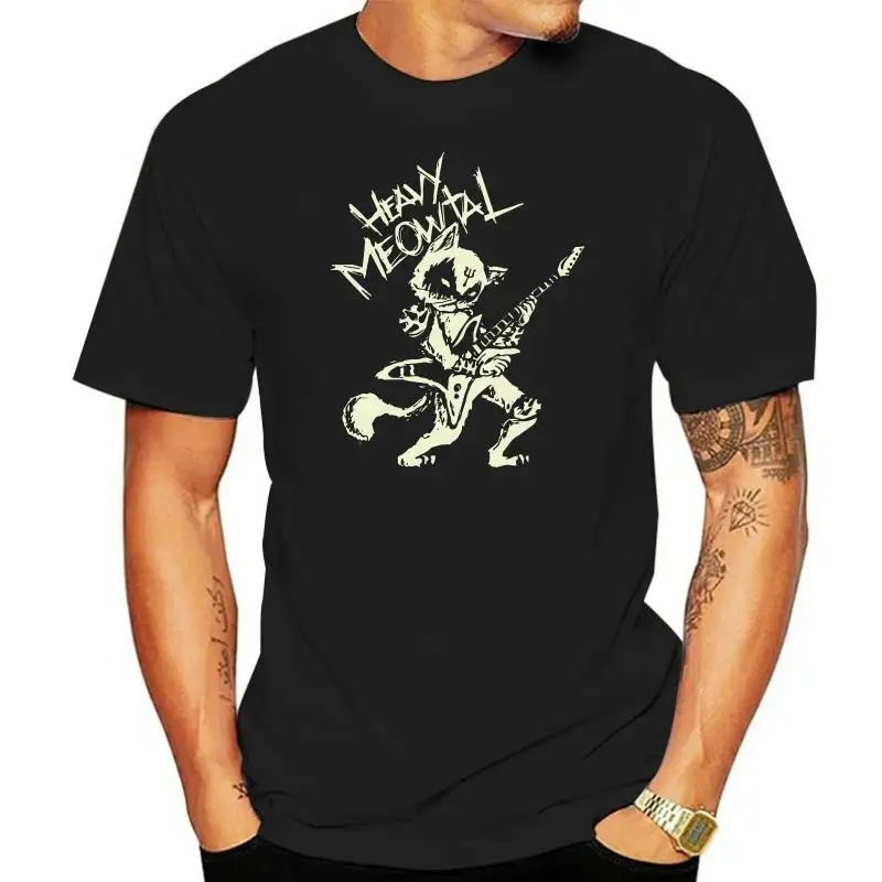 Heavy Meowtal Cats T Shirt Heavy Metal Tshirt EU Size 100% Cotton High Quality Crew Neck Basic Short Sleeve Camiseta
Heavy Meowtal Cats T Shirt Heavy Metal Tshirt EU Size 100% Cotton High Quality Crew Neck Basic Short Sleeve Camiseta