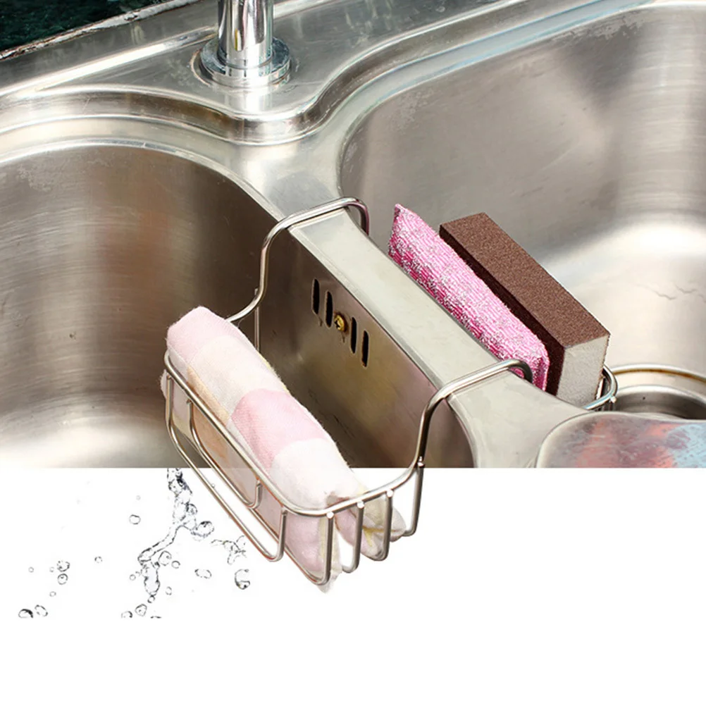 Stainless Steel Sink Hanging Basket Food Grade Rustproof Kitchen Storage Basket Draining Rack for Cleaning Sponge Cloth
Stainless Steel Sink Hanging Basket Food Grade Rustproof Kitchen Storage Basket Draining Rack for Cleaning Sponge Cloth
