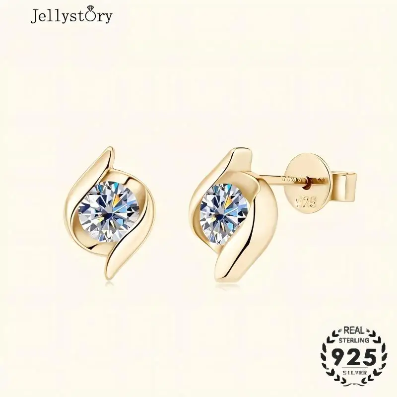 0.5CT Fashionable Light Luxury High-grade Moissanite Stud Earrings for Women Niche Design S925 Silver Jewelry Wholesale Gift
0.5CT Fashionable Light Luxury High-grade Moissanite Stud Earrings for Women Niche Design S925 Silver Jewelry Wholesale Gift