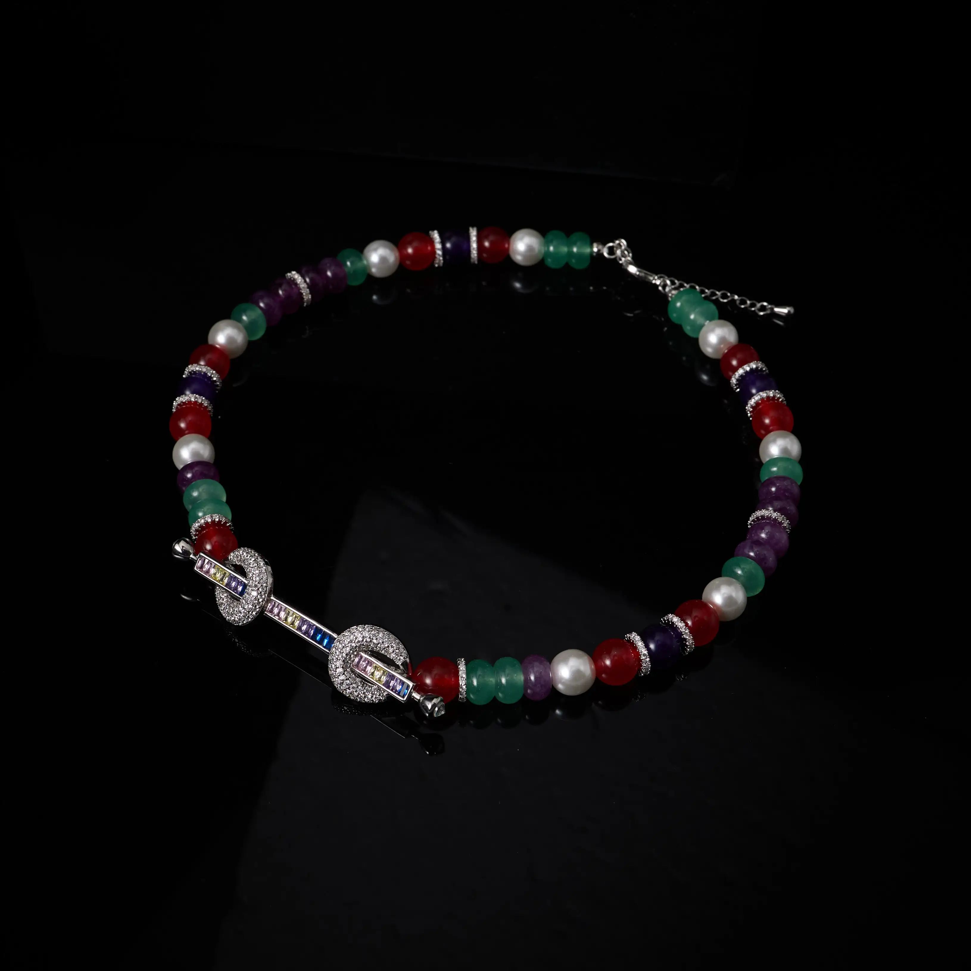 IN JEWELIFE Colors Beads Choker Necklace for Women Cubic Zirconia Jewelry Accessories
IN JEWELIFE Colors Beads Choker Necklace for Women Cubic Zirconia Jewelry Accessories