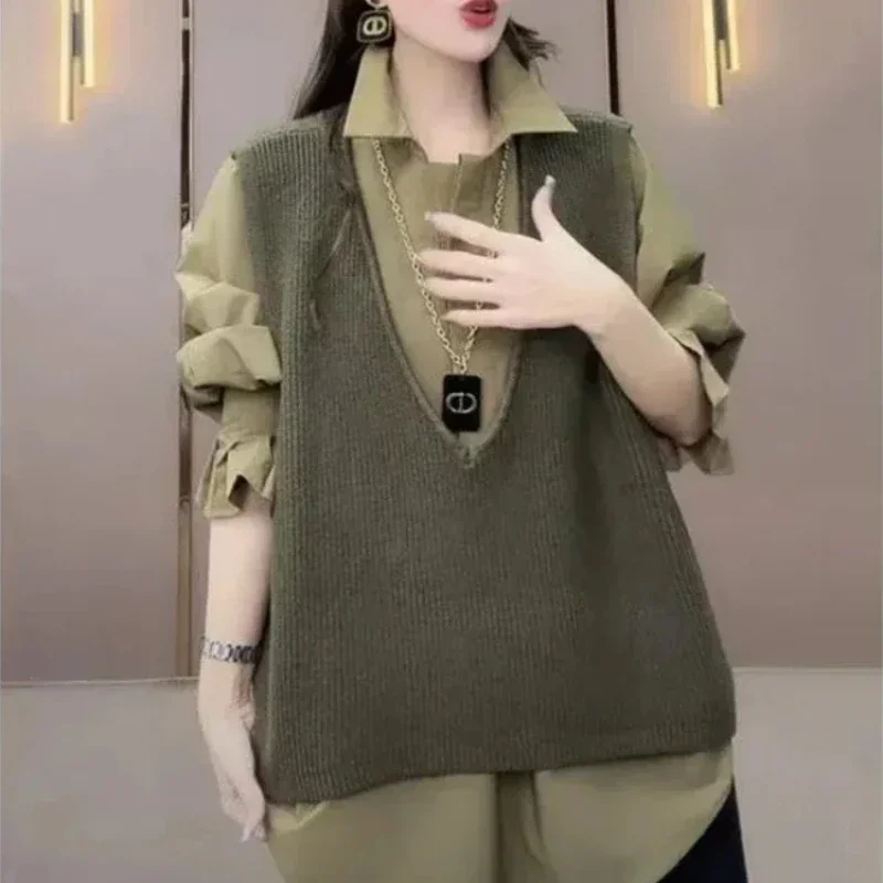 Fashion New In Waistcoat Spring Autumn Women's Knitted Vest Wear To Work Youthful Clothes Light Vintage Y2k 2024 Female Sweater
Fashion New In Waistcoat Spring Autumn Women's Knitted Vest Wear To Work Youthful Clothes Light Vintage Y2k 2024 Female Sweater