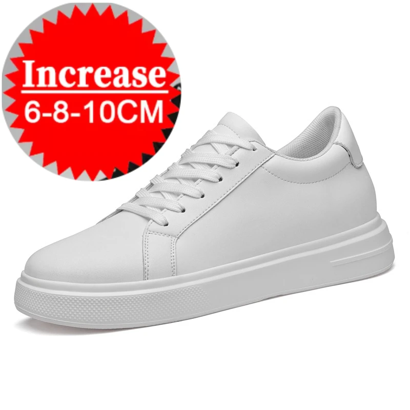 Men's High-quality Leather Height-increasing Shoes 6cm/8cm/10cm Optional Invisible Height-increasing Fashion White Sports Shoes
Men's High-quality Leather Height-increasing Shoes 6cm/8cm/10cm Optional Invisible Height-increasing Fashion White Sports Shoes
