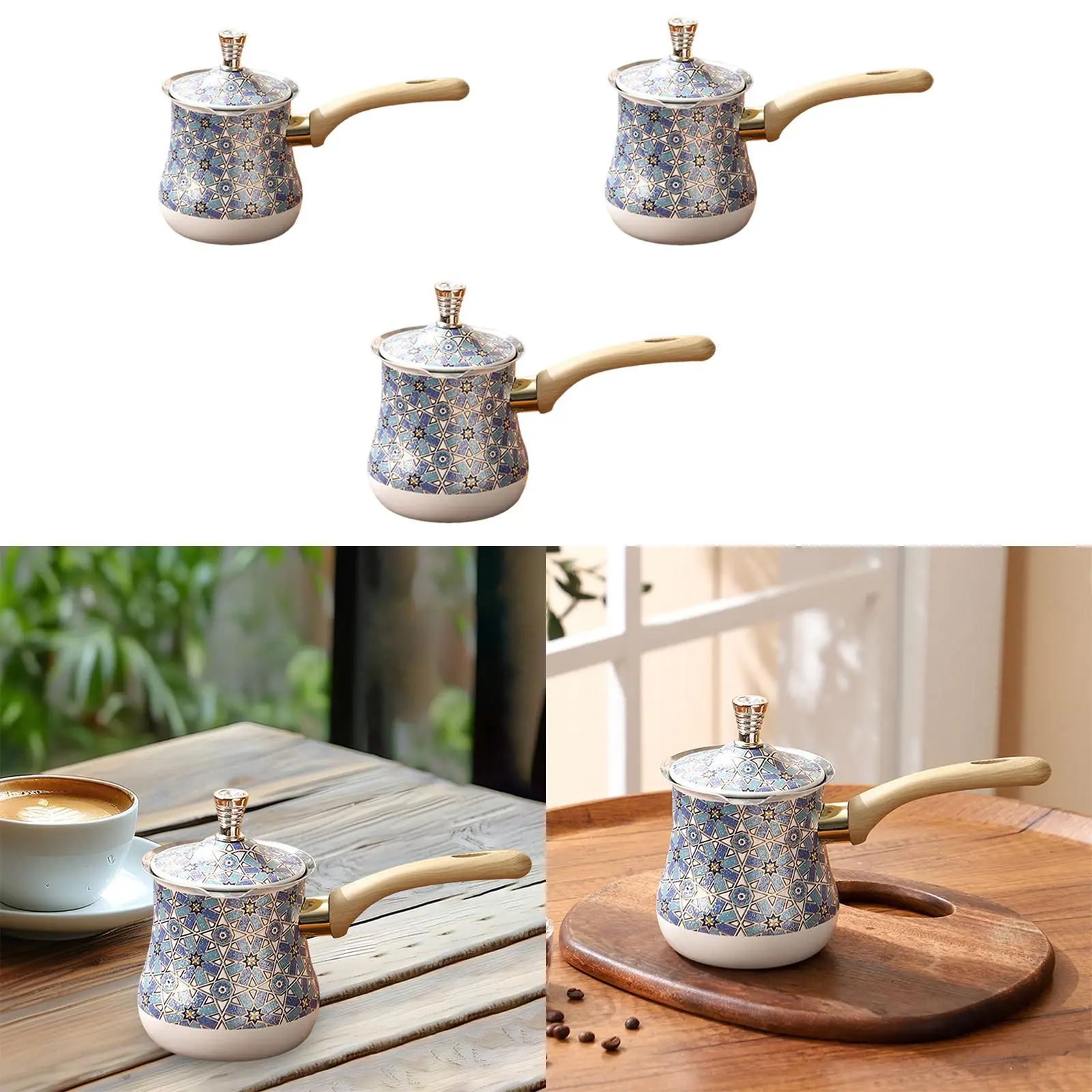 Coffee Pot Butter Warmer Jug Stainless Steel with Handle for Induction Cookers Kitchen Chocolate Melting Pot Coffee Maker
Coffee Pot Butter Warmer Jug Stainless Steel with Handle for Induction Cookers Kitchen Chocolate Melting Pot Coffee Maker