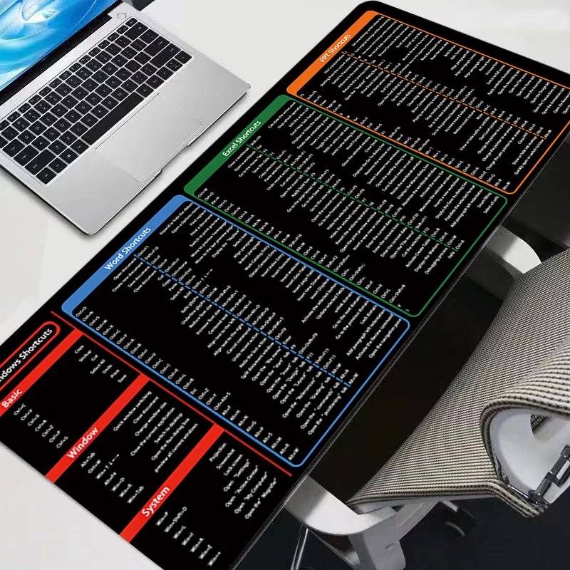shortcut key Mouse Pad XL Lockedge Large Gaming Accessories Computer Gamer Keyboard rug Mouse Mat Desk Mousepad For Office work
shortcut key Mouse Pad XL Lockedge Large Gaming Accessories Computer Gamer Keyboard rug Mouse Mat Desk Mousepad For Office work