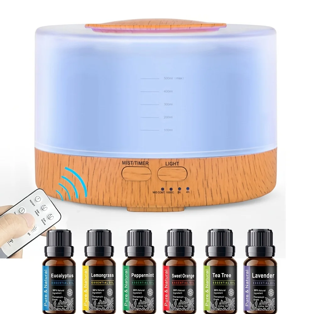 Bonus 6 Essential Oils! 500ML WiFi-Controlled Aroma Diffuser - 7 Color LED Humidifier for Large Rooms | Ultrasonic Quiet Operati
Bonus 6 Essential Oils! 500ML WiFi-Controlled Aroma Diffuser - 7 Color LED Humidifier for Large Rooms | Ultrasonic Quiet Operati
