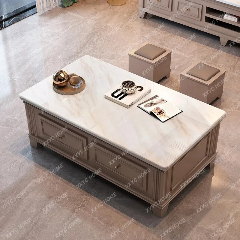 LModern marble coffee table with stool Household tea table for small living room
LModern marble coffee table with stool Household tea table for small living room