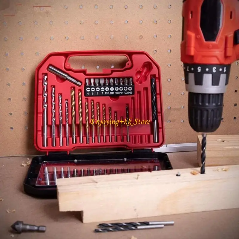 Q1JB 30 Pieces Multifunctional Twist Drill Bit Set for Wood /Hard Metal /Plastic
Q1JB 30 Pieces Multifunctional Twist Drill Bit Set for Wood /Hard Metal /Plastic