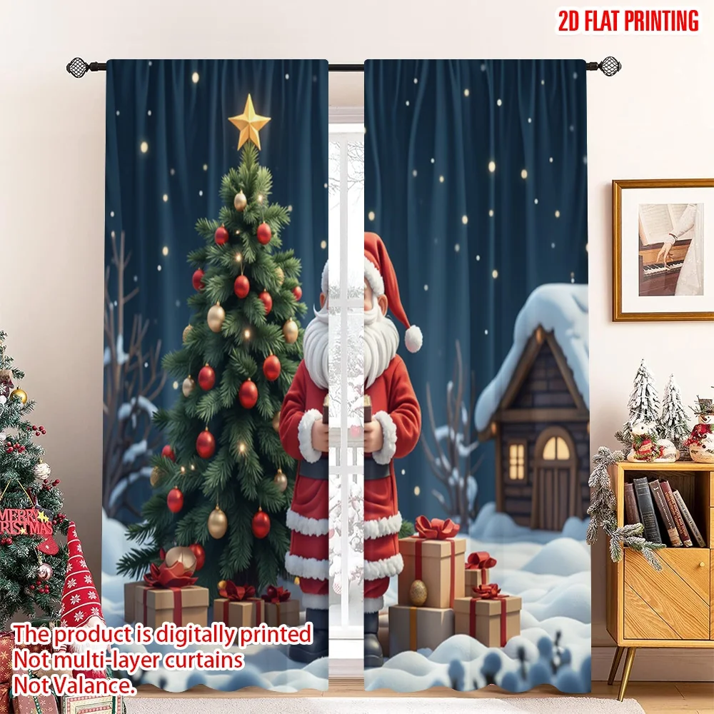 2pcs 2D flat printing Merry Christmas Popular Curtain Santa Claus Christmas Tree Gifts_c 100% Polyester Without Electricity
2pcs 2D flat printing Merry Christmas Popular Curtain Santa Claus Christmas Tree Gifts_c 100% Polyester Without Electricity