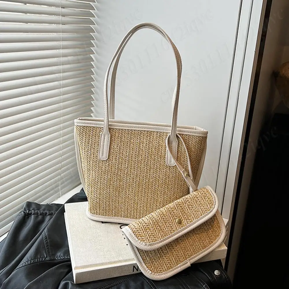Straw Beach Bag with Small Purse Large Shoulder Bags Woven Hobo Tote Handbag Summer Top-Handle Bags Women Travel Underarm Pouch
Straw Beach Bag with Small Purse Large Shoulder Bags Woven Hobo Tote Handbag Summer Top-Handle Bags Women Travel Underarm Pouch