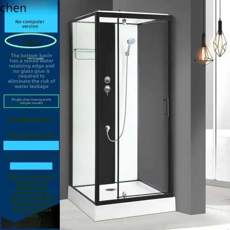 PYH Integrated Shower Room Bathroom Door Household Toilet Tempered Glass Door Square Shower
PYH Integrated Shower Room Bathroom Door Household Toilet Tempered Glass Door Square Shower