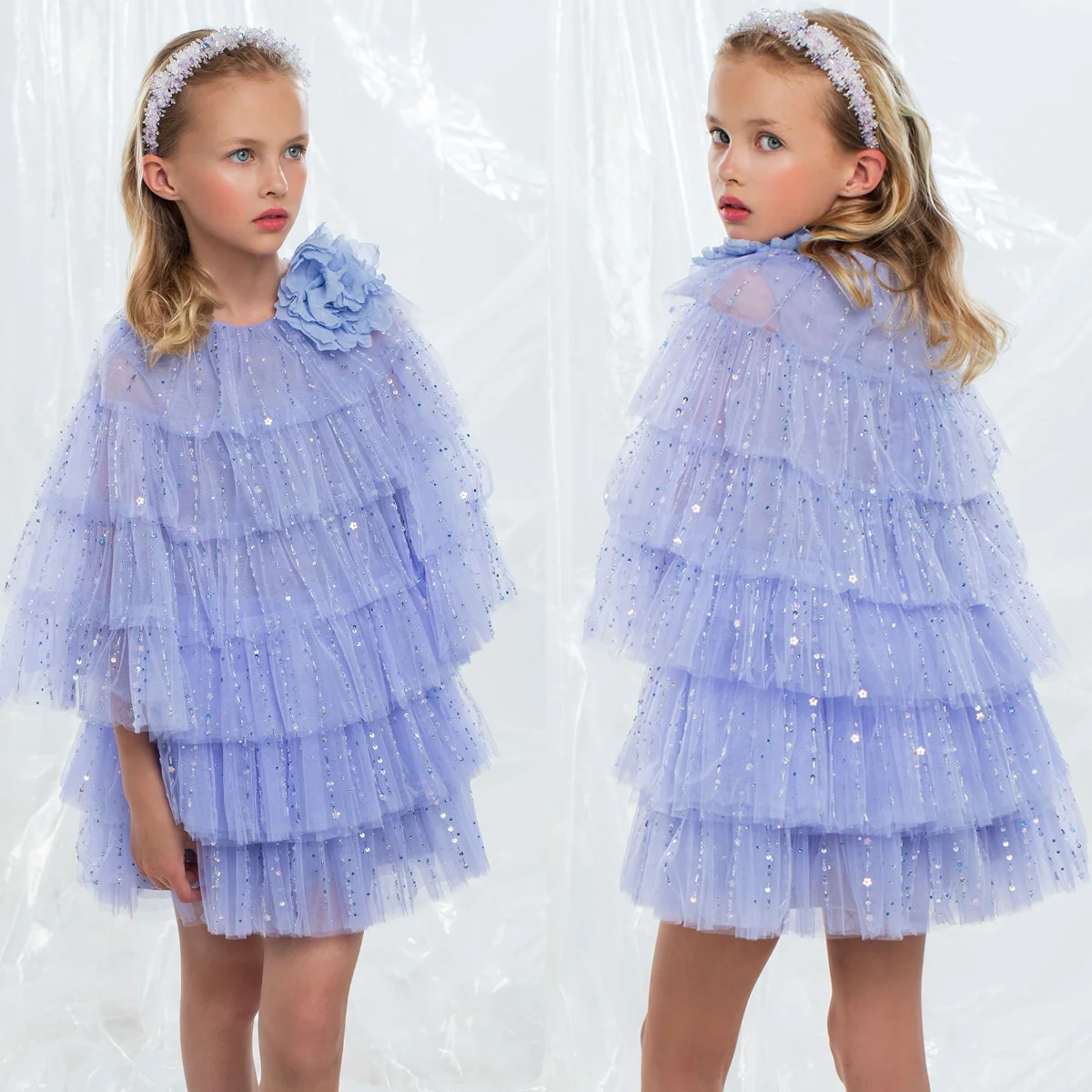 Blue Beading Flower Girl Dresses Customized Short Baby Girl's Birthday Party Gowns Kids Wedding Guest Dress
Blue Beading Flower Girl Dresses Customized Short Baby Girl's Birthday Party Gowns Kids Wedding Guest Dress