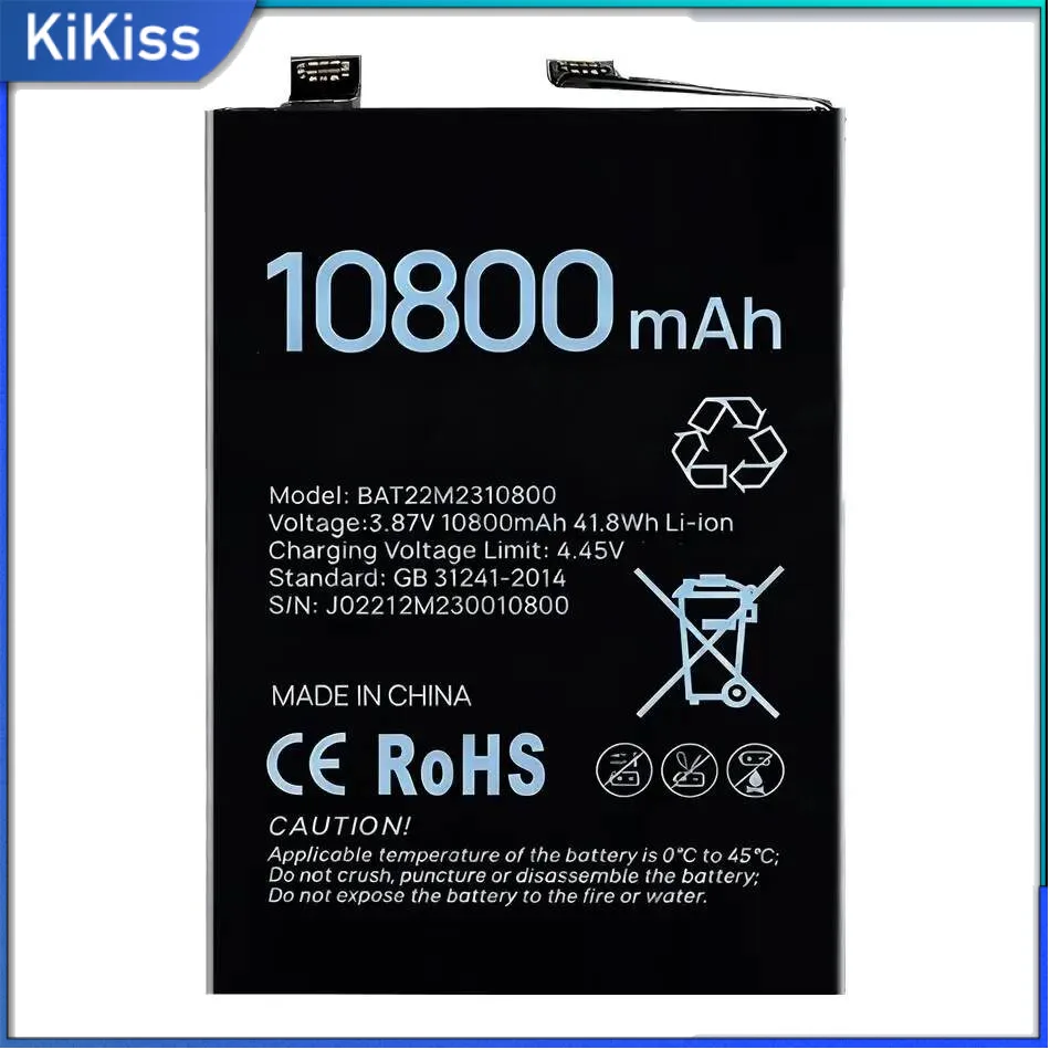 BAT22M2310800 For Doogee V30 Mobile Phone Battery Premium Replacement 10800Mah
BAT22M2310800 For Doogee V30 Mobile Phone Battery Premium Replacement 10800Mah