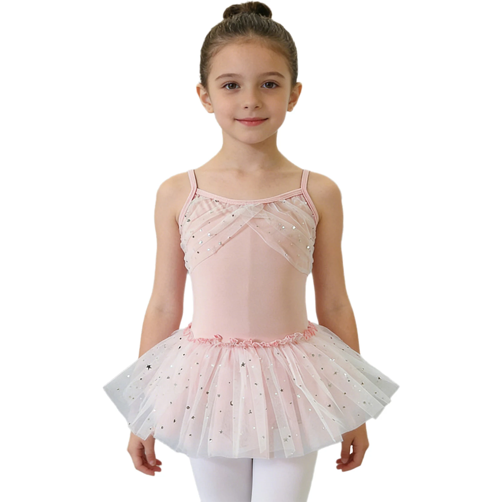 Girl Ballet Dress Spaghetti Straps Ruched Sequin Bodice Tulle Dresses Figure Skating Dance Costume for Lyrical Dance Performance
Girl Ballet Dress Spaghetti Straps Ruched Sequin Bodice Tulle Dresses Figure Skating Dance Costume for Lyrical Dance Performance