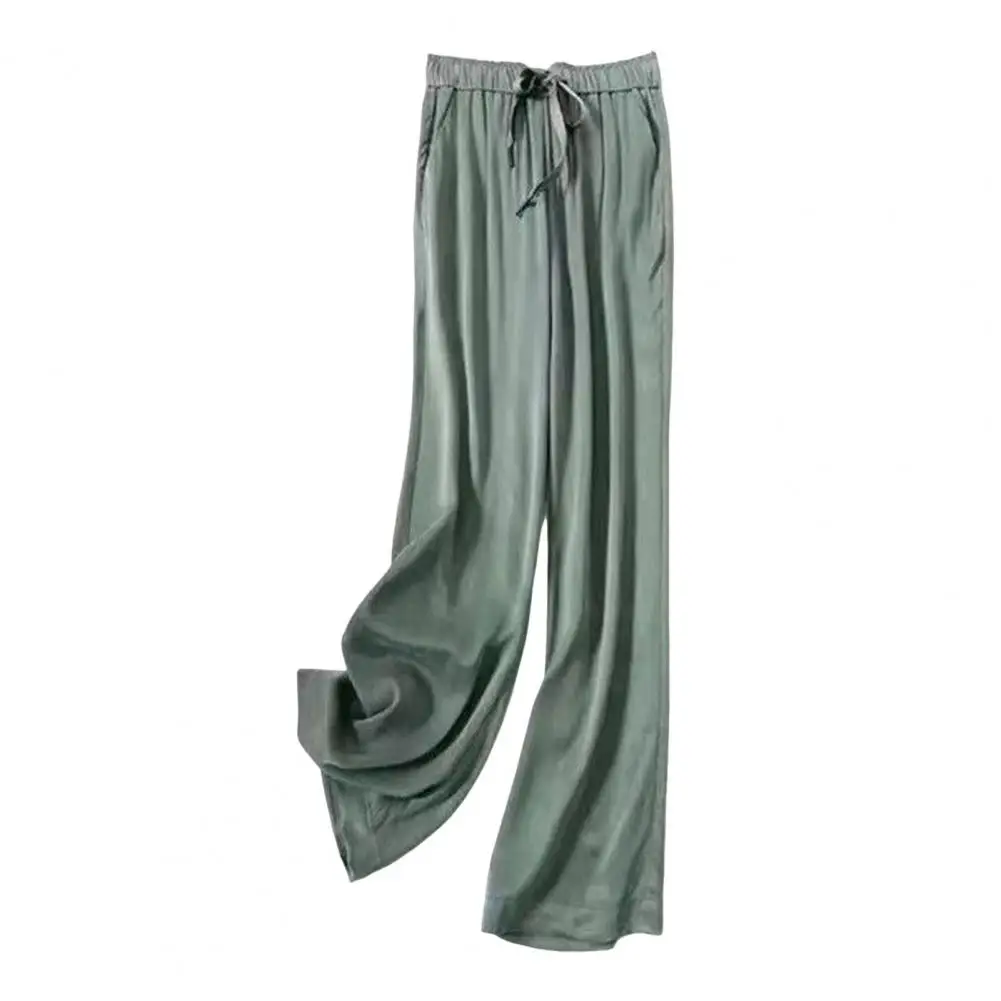 Women's Wide Leg Trousers with Adjustable Drawstring Waist Pockets Comfortable Solid Pants
Women's Wide Leg Trousers with Adjustable Drawstring Waist Pockets Comfortable Solid Pants