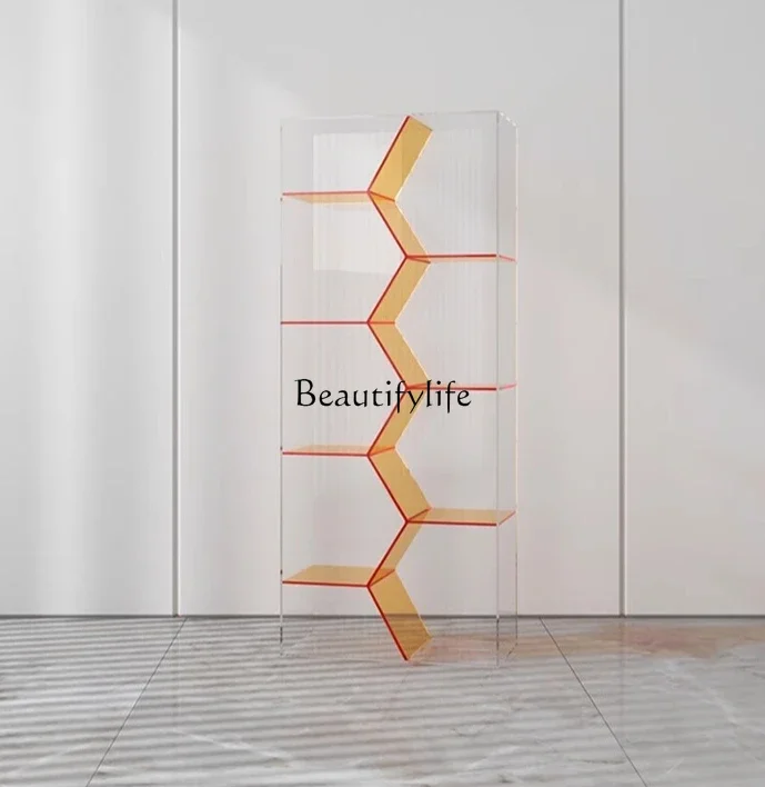 Light luxury acrylic shelf, advanced sense of landing, irregular color matching storage display rack
Light luxury acrylic shelf, advanced sense of landing, irregular color matching storage display rack