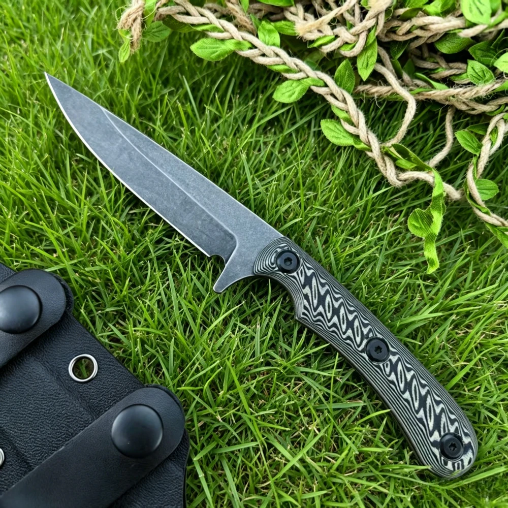 Slim Portable G10 Handle Kitchen Fruit Cutting Straight Knife High-quality Outdoor Camping Fishing Pocket Knives with K Sheath
Slim Portable G10 Handle Kitchen Fruit Cutting Straight Knife High-quality Outdoor Camping Fishing Pocket Knives with K Sheath
