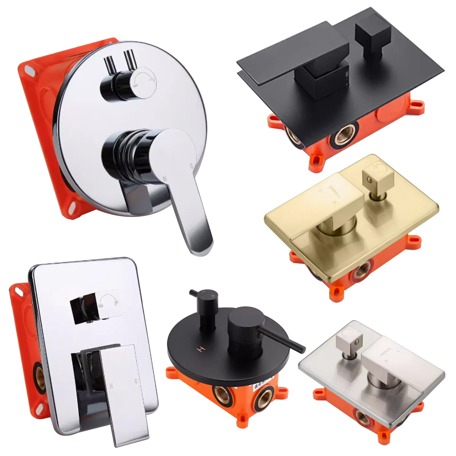 Shower Valves Dual Function Shower Temperature Valve Single Handle Shower Diverter Valve Kit Wall Mount 2 Way Shower Handle Set
Shower Valves Dual Function Shower Temperature Valve Single Handle Shower Diverter Valve Kit Wall Mount 2 Way Shower Handle Set