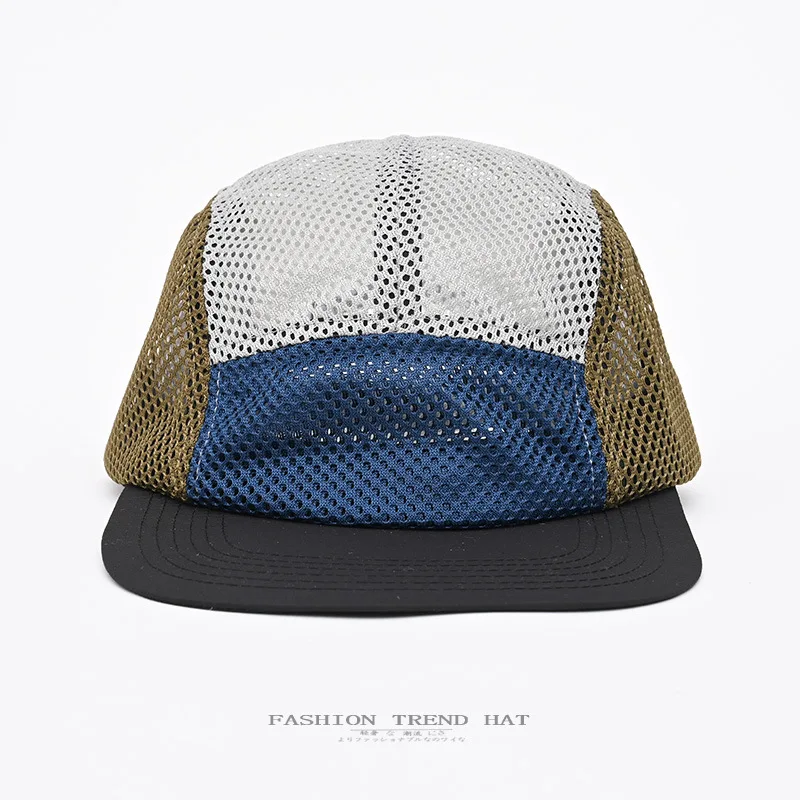 Summer Japanese Flat-brimmed 5-Panel Mesh Quick-drying Baseball Cap Men's Thin Breathable Tooling Net Hat Peaked Cap Women
Summer Japanese Flat-brimmed 5-Panel Mesh Quick-drying Baseball Cap Men's Thin Breathable Tooling Net Hat Peaked Cap Women
