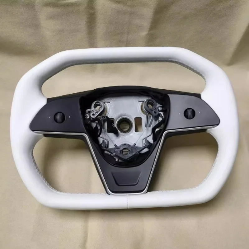 Hot-selling With Heating No Stitches Black Upgrade Leather Yoke Handle Steering Wheel for Tesla Model 3 Y 2020 2021 2022 2023
Hot-selling With Heating No Stitches Black Upgrade Leather Yoke Handle Steering Wheel for Tesla Model 3 Y 2020 2021 2022 2023