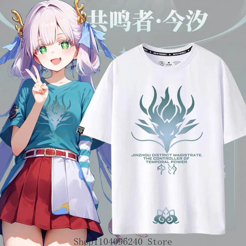 Game Wuthering Waves Jinhsi Summer Anime T Shirt Summer Men T-Shirt Casual Women Crew Neck Short Sleeve Tees
Game Wuthering Waves Jinhsi Summer Anime T Shirt Summer Men T-Shirt Casual Women Crew Neck Short Sleeve Tees