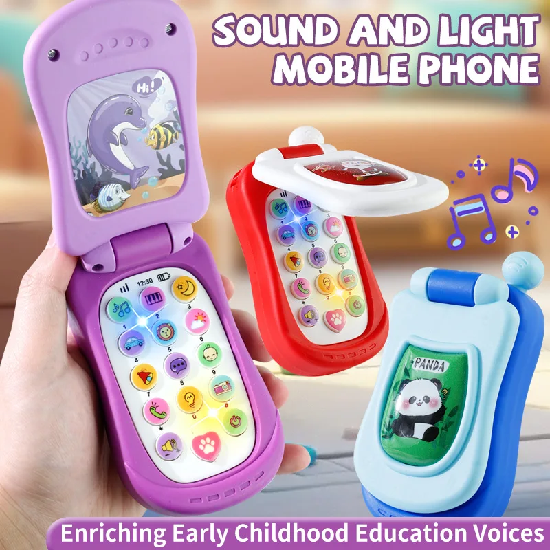 Educational Early Learning Music Phone Cartoon Simulation Flip Phone Baby Toy Children's Gift English
Educational Early Learning Music Phone Cartoon Simulation Flip Phone Baby Toy Children's Gift English