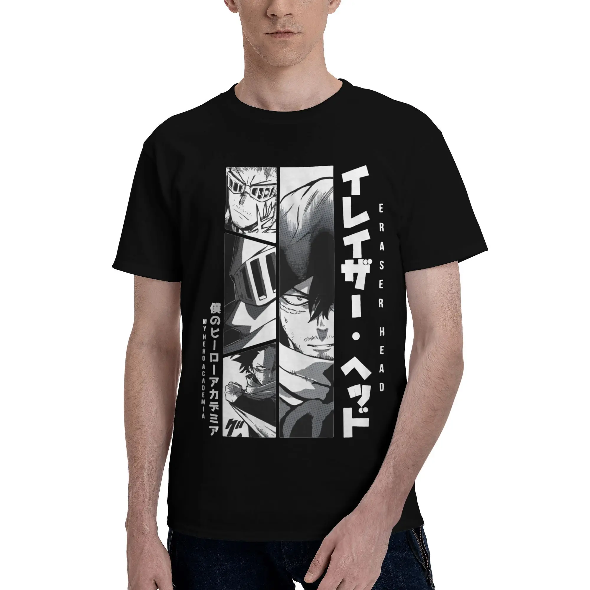Футболка Eraser Head My Hero Academia Aizawa Shota для мужчин и женщин, футболки с принтом Boku No Hero Academia, одежда из 100% хлопка
Футболка Eraser Head My Hero Academia Aizawa Shota для мужчин и женщин, футболки с принтом Boku No Hero Academia, одежда из 100% хлопка