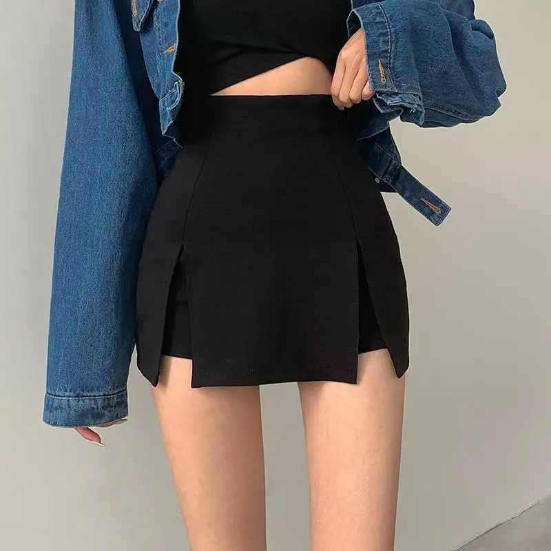 Daily Leisure Shorts Skirt Skirts A-line Pants Skirt High Waist Solid Color Split Straight Wide Leg Women's Female
Daily Leisure Shorts Skirt Skirts A-line Pants Skirt High Waist Solid Color Split Straight Wide Leg Women's Female