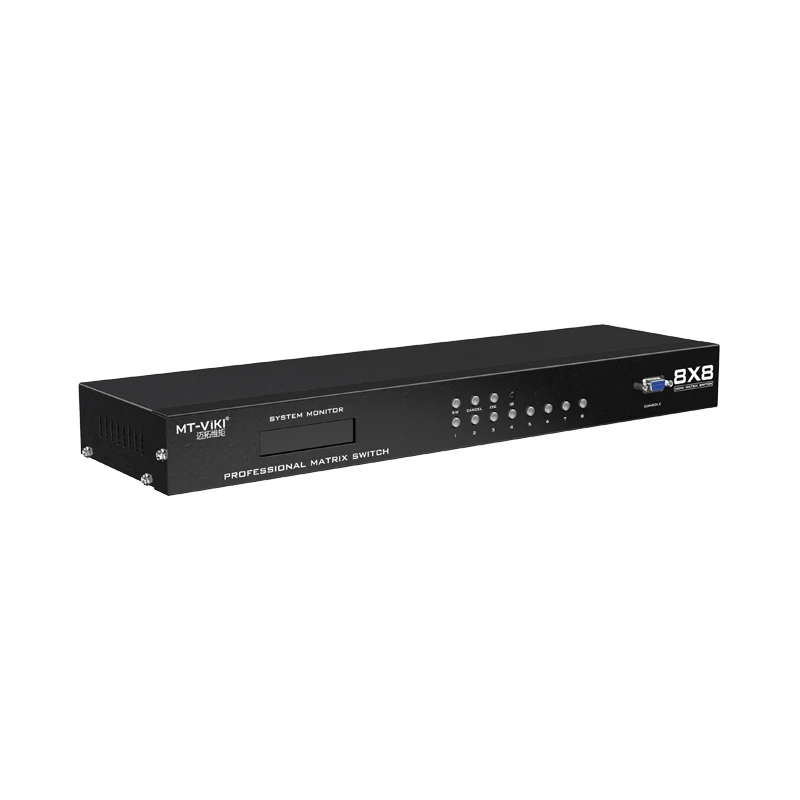 MT-VIKI MT-HD8 * 8 RS232 порт отключения питания памяти 8 в 8 out hdmi matrix switch 8*8
MT-VIKI MT-HD8 * 8 RS232 порт отключения питания памяти 8 в 8 out hdmi matrix switch 8*8
